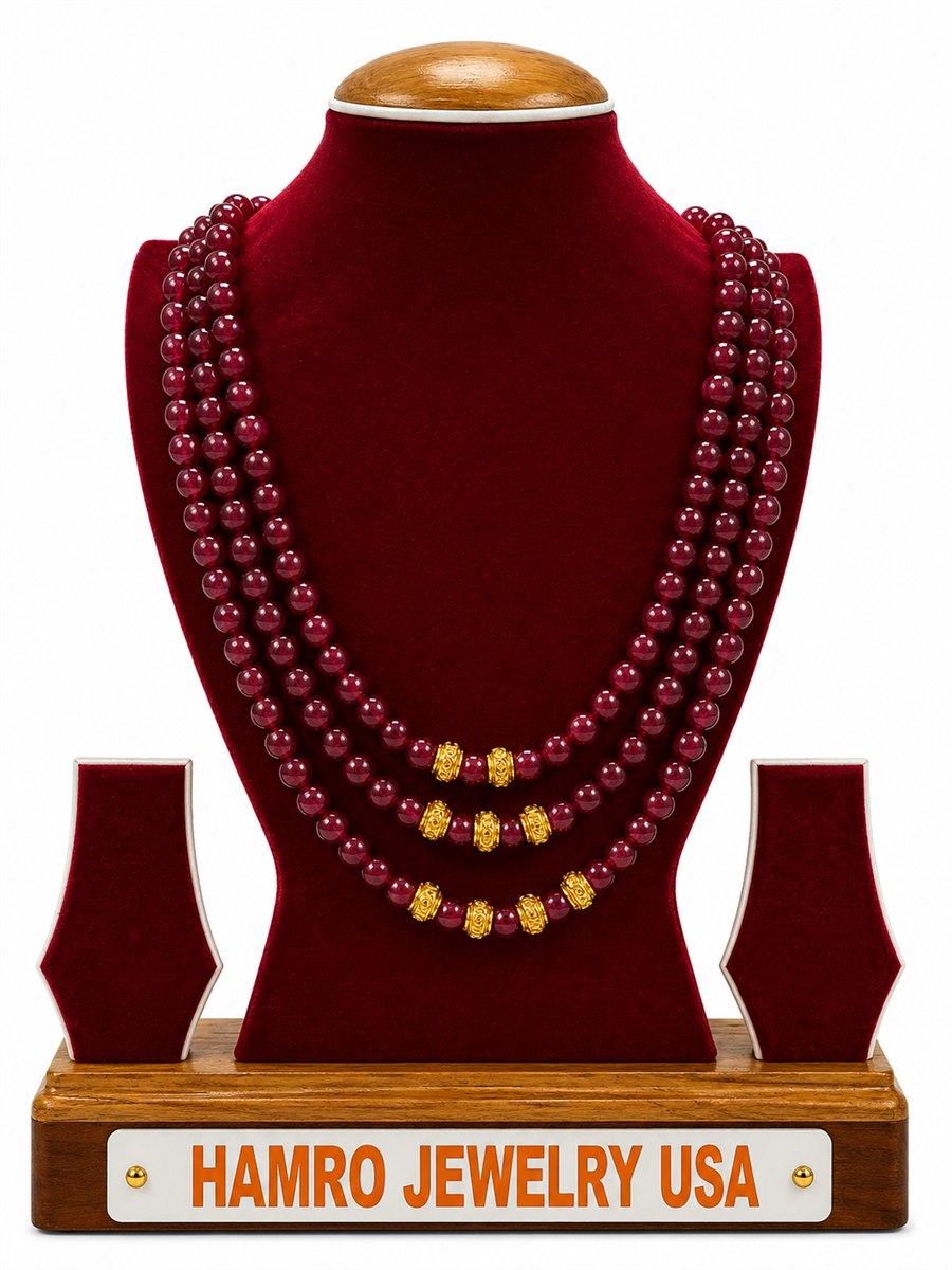 Maroon Cascade Haar